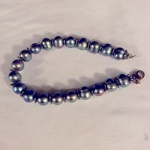 Sterling Silver Pearl Bracelet